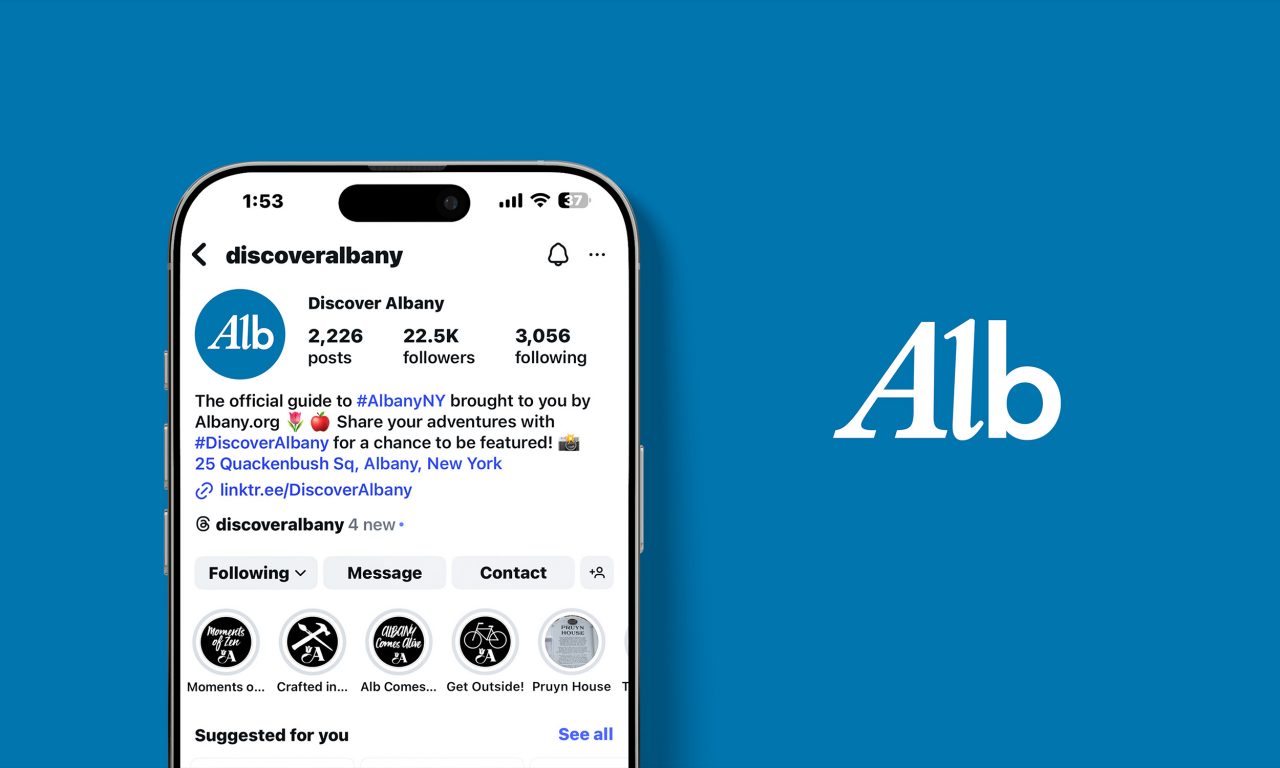 04-Albany Logo-Social Media Mockup